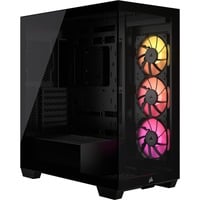 Corsair LINK 3500X RGB boîtier midi tower Noir | 2x USB-A | 1x USB-C | RGB | Window