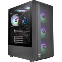 Thermaltake S200 TG ARGB boîtier midi tower Noir | 2x USB-A | RGB | Verre Trempé