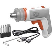 BLACK+DECKER BCRTA01-XJ, Tournevis Blanc/Orange