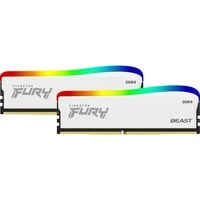 Kingston FURY Kit 32 Go DDR4-3200, Mémoire vive Blanc, KF432C16BWAK2/32, Beast RGB Special Edition, XMP 2.0