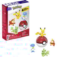 Mattel Pokémon – – Équipe de la Région de Paldea, Jouets de construction Jeu de construction, 6 an(s), Plastique, 79 pièce(s), 172,4 g