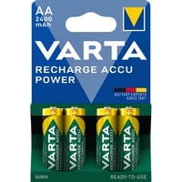 VARTA -56756B Piles domestiques, Batterie Batterie rechargeable, AA, Hybrides nickel-métal (NiMH), 1,2 V, 4 pièce(s), 2400 mAh