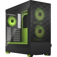 Fractal Design Pop Air RGB boîtier midi tower Noir/Vert | 2x USB-A | RGB | Verre Trempé