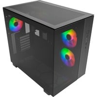 Montech  boîtier midi tower Noir | 2x USB-A | 1x USB-C | RGB | Window