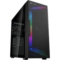 SilverStone  boîtier midi tower Noir | 2x USB-A | 1x USB-C | RGB | Window