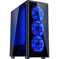 Inter-Tech CXC2 Tower Noir boîtier midi tower Noir | 3x USB-A | Window