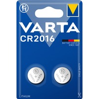 VARTA 06016 Batterie à usage unique CR2016 Lithium Batterie à usage unique, CR2016, Lithium, 3 V, 2 pièce(s), Métallique