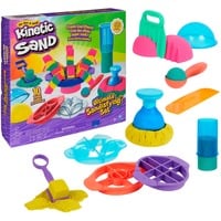 Spin Master Coffret Ultimate Sandisfying Set 907 G + 10 Moules Kinetic Sand, Jeu de sable Kinetic Sand Coffret Ultimate Sandisfying Set 907 G + 10 Moules, Sable cinétique pour enfants, 3 an(s), Plastique, Rose, Bleu, Jaune