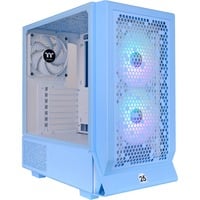 Thermaltake  boîtier midi tower Bleu clair | 2x USB-A | 1x USB-C | RGB | Verre Trempé