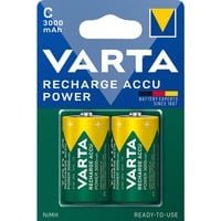 VARTA -56714B Piles domestiques, Batterie Batterie rechargeable, C, Hybrides nickel-métal (NiMH), 1,2 V, 2 pièce(s), 3000 mAh