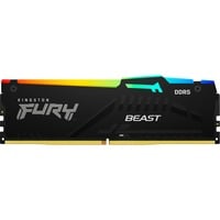 Kingston FURY 16 Go DDR5-5600, Mémoire vive Noir, KF556C40BBA-16, Beast RGB, XMP