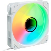 Sharkoon SHARK Mirror RGB PWM, Ventilateur de boîtier Blanc