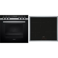 Siemens HE578BBS1, Jeu de cuisinière Noir/en acier inoxydable