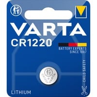 VARTA -CR1220 Piles domestiques, Batterie Batterie à usage unique, CR1220, Lithium, 3 V, 1 pièce(s), 35 mAh