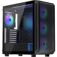 ENDORFY  boîtier midi tower Noir | 2x USB-A | 1x USB-C | RGB | Verre Trempé