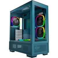 Montech  boîtier midi tower Bleu | 2x USB-A | 1x USB-C | RGB