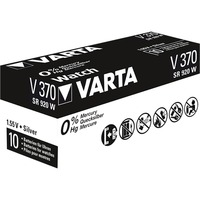 VARTA -V370 Piles domestiques, Batterie Argent, Batterie à usage unique, SR69, Argent-Oxide (S), 1,55 V, 1 pièce(s), 30 mAh