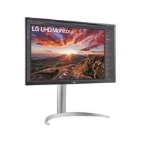 LG  27" 4K UHD Moniteur  Argent/Noir