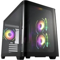 FSP  boîtier midi tower Noir | 2x USB-A | 1x USB-C | RGB | Window