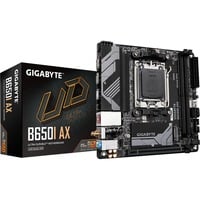 GIGABYTE B650I AX, Socket AM5 carte mère Noir/gris, RAID, 2.5 Gb-LAN, WLAN, BT, Sound, µATX