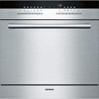 Siemens iQ500 SC76M542EU lave-vaisselle Semi-intégré 7 couverts F Acier inoxydable/Noir, Semi-intégré, Taille maximum (60 cm), Métallique, Métallique, Boutons, 1,75 m