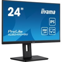 iiyama  ProLite XUB2492HSU-B6 23.8" Moniteur  Noir (Mat), HDMI, DisplayPort, USB, Audio