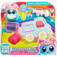 MGA Entertainment DohKins Ice Cream Truck & Baker Jeu de pâte à modeler 192 g Multicolore Jeu de pâte à modeler, Multicolore, Enfant, Garçon/Fille, 3 an(s), 99 an(s)