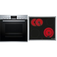 Bosch HEB517BS0, Jeu de cuisinière Acier inoxydable