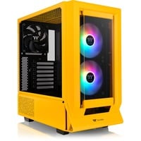 Thermaltake  boîtier midi tower Jaune foncé | 2x USB-A | 1x USB-C | RGB | Window