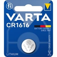 VARTA -CR1616 Piles domestiques, Batterie Batterie à usage unique, CR1616, Lithium, 3 V, 1 pièce(s), 55 mAh