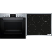 Bosch HEA513BS4, Jeu de cuisinière Noir/en acier inoxydable