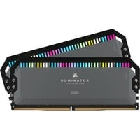 Corsair Kit de 32 Go DDR5-5600, Mémoire vive Gris, CMT32GX5M2B5600Z36, Dominator Platinum RGB, XMP 3.0, EXPO