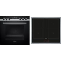 Siemens HE578BBS1, Jeu de cuisinière Noir/en acier inoxydable