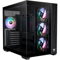 Thermaltake  boîtier midi tower Noir | 2x USB-A | 1x USB-C | RGB | Window