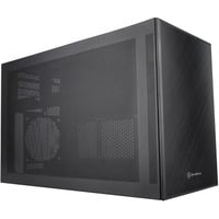 SilverStone  boîtier mini tower Noir | 2x USB-A | 1x USB-C