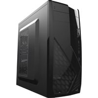 Aerocool CS‐1102 Midi Tower Noir, boîtier pc Noir | 3x USB-A