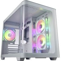 FSP  boîtier midi tower Blanc | 2x USB-A | 1x USB-C | RGB | Window