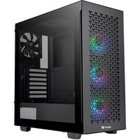 Thermaltake  boîtier midi tower Noir | 2x USB-A | 1x USB-C | Verre Trempé