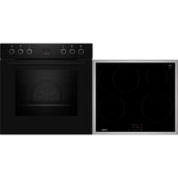 Neff EX4IB, Jeu de cuisinière Noir/en acier inoxydable