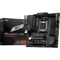 MSI PRO B650M-A WIFI carte mère socket AM5 Noir, RAID, 2.5 Gb-LAN, WLAN, BT, Sound, µATX