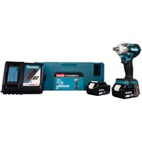 Makita DTW300RTJ visseuse électrique et visseuse à percussion 3200 tr/min Noir, Bleu, Visseuse à choc Bleu/Noir, Visseuse à percussion, Poignée de pistolet, 1/2", Noir, Bleu, Deep discharge, Surchauffe, Surcharge, Sans brosse