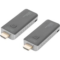 Digitus DS-55318, Extension HDMI Noir/Argent