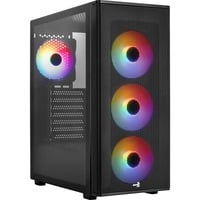 Aerocool  boîtier midi tower Noir | 2x USB-A | RGB | Window