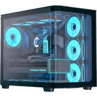 Aerocool  boîtier midi tower Noir | 3x USB-A | RGB | Window