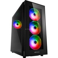 Sharkoon TG5 PRO RGB boîtier midi tower Noir | 4x USB-A | RGB | Window