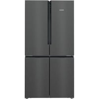 Siemens iQ500 KF96NAXEA frigo américain Autoportante 605 L E Noir, Acier inoxydable, French Door Acier inoxydable (foncé), Autoportante, Porte française, Noir, Acier inoxydable, CCC, 605 L, SN-T