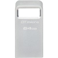 Kingston DataTraveler Micro 64 Go, Clé USB Argent, DTMC3G2/64GB, USB 3.2 Gen 1