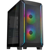 SilverStone  boîtier midi tower Noir | 2x USB-A | RGB | Verre Trempé