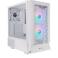 Thermaltake  boîtier midi tower Blanc | 2x USB-A | 1x USB-C | RGB | Verre Trempé