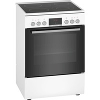 Bosch Serie 4 HKR39C220 four et cuisinière Céramique Blanc A, Jeu de cuisinière Blanc, Cuisinière, Blanc, Rotatif, Tactile, Devant, 1,2 m, Électronique